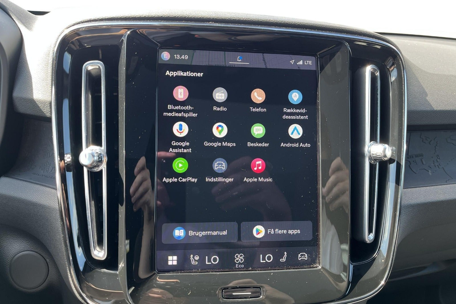 Blå Volvo C40 fra 2022