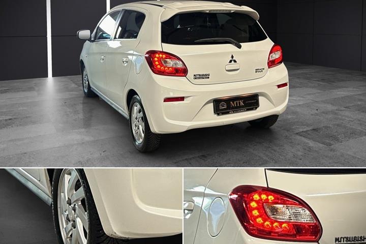 Hvid Mitsubishi Space Star fra 2016