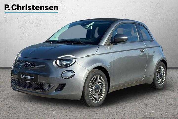 Grå Fiat 500e fra 2022