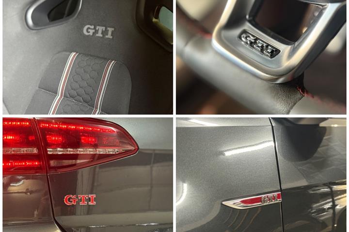 Grå VW Golf VII fra 2016