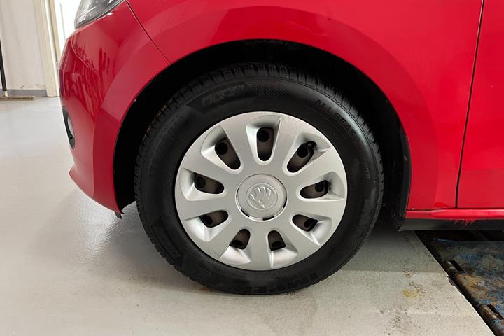 Rød Skoda Citigo fra 2013