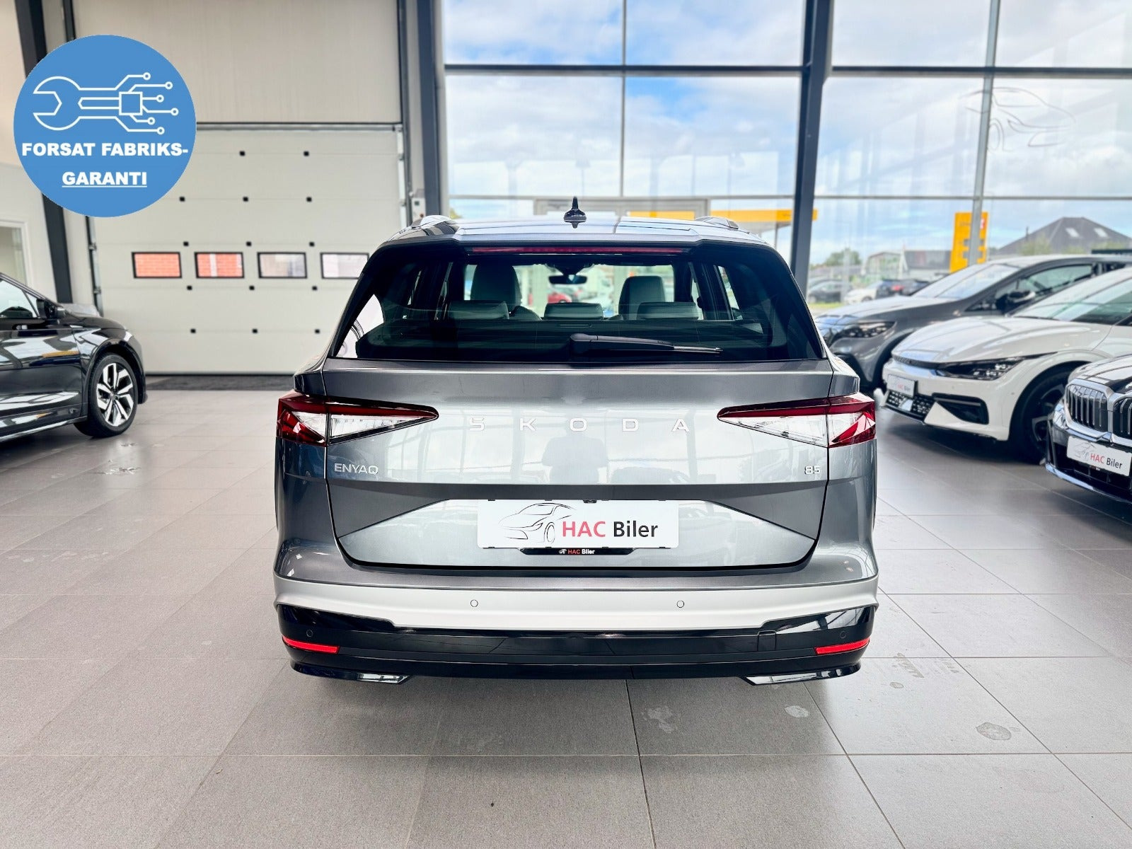 Grå Skoda Enyaq fra 2026