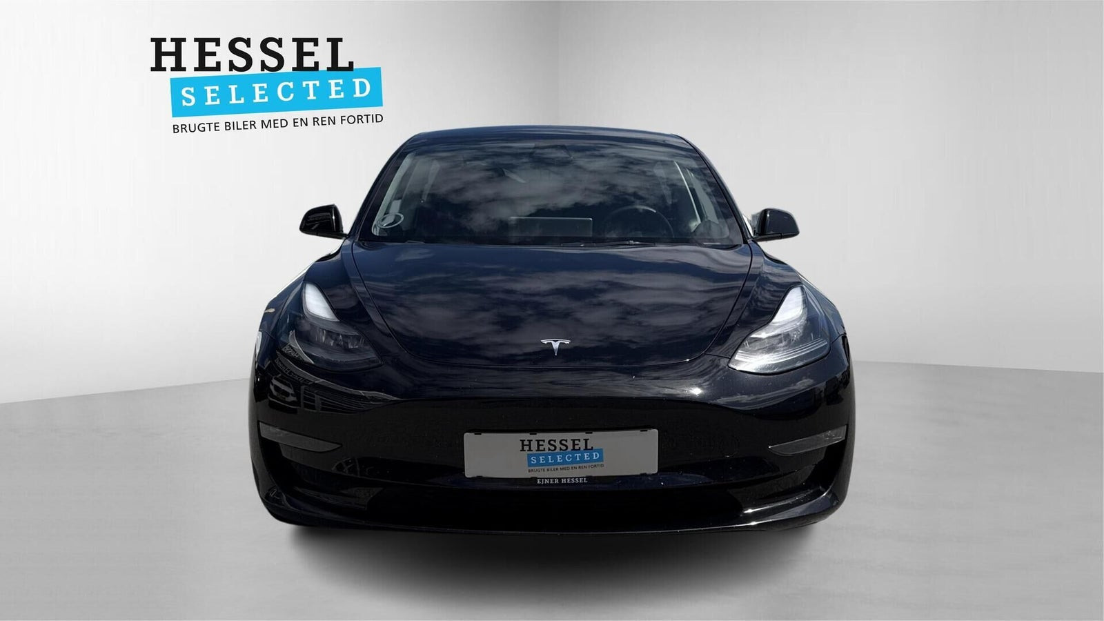 Sort Tesla Model 3 fra 2023