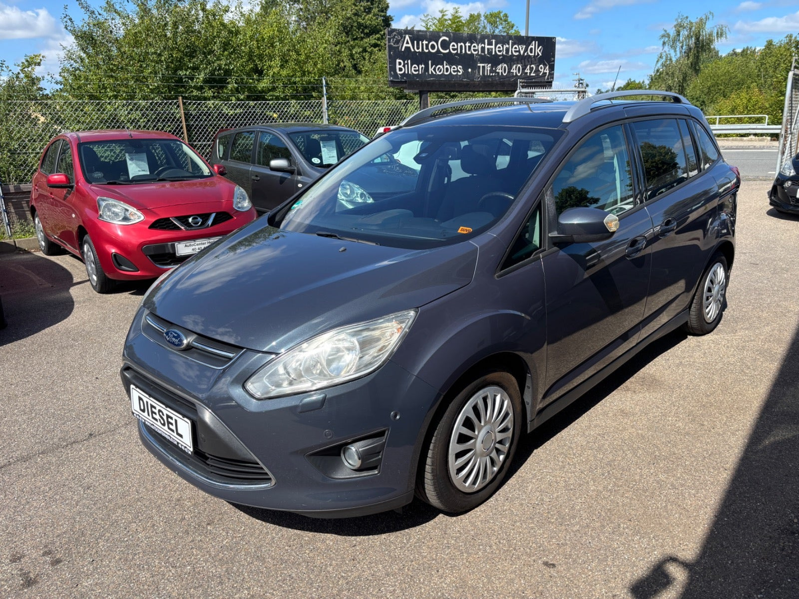 Grå Ford Grand C-Max fra 2012