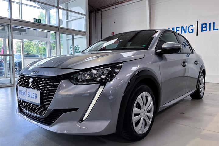 Grå Peugeot e-208 fra 2022