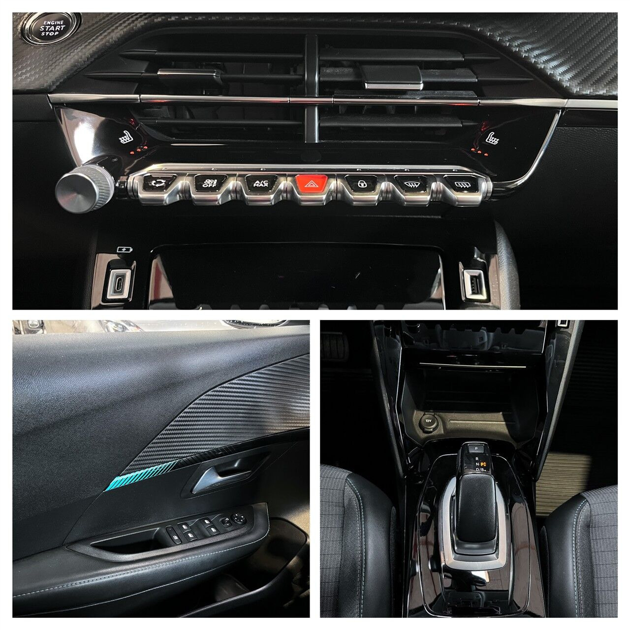 Grå Peugeot e-208 fra 2022