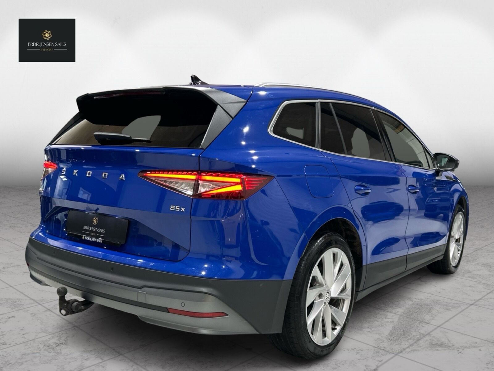 Blå Skoda Enyaq fra 2024