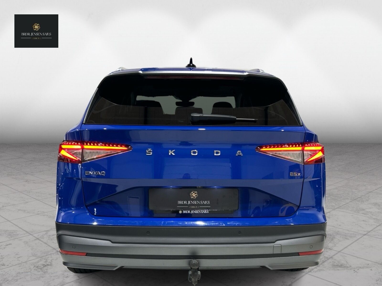 Blå Skoda Enyaq fra 2024