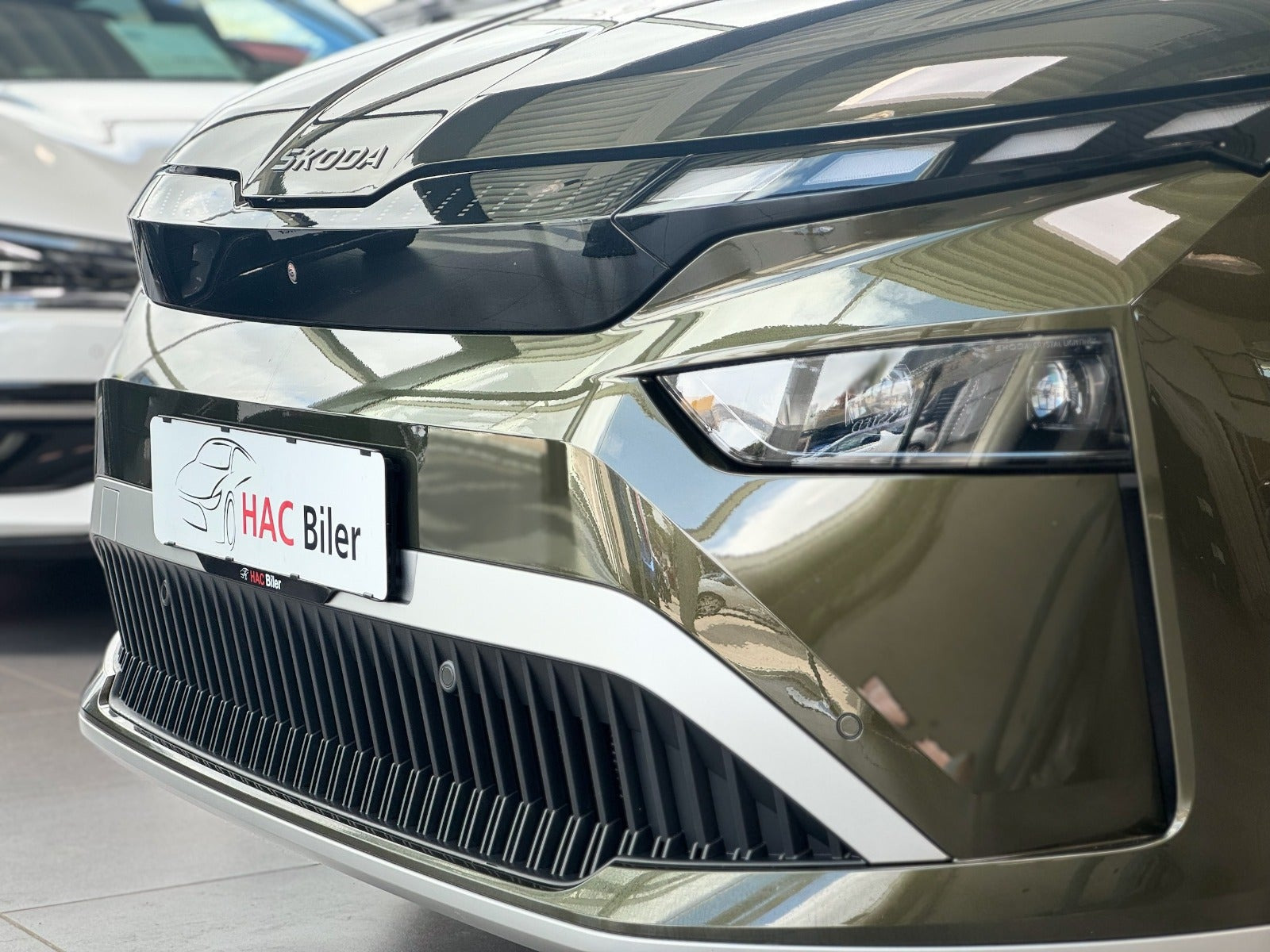 Grøn Skoda Enyaq fra 2026