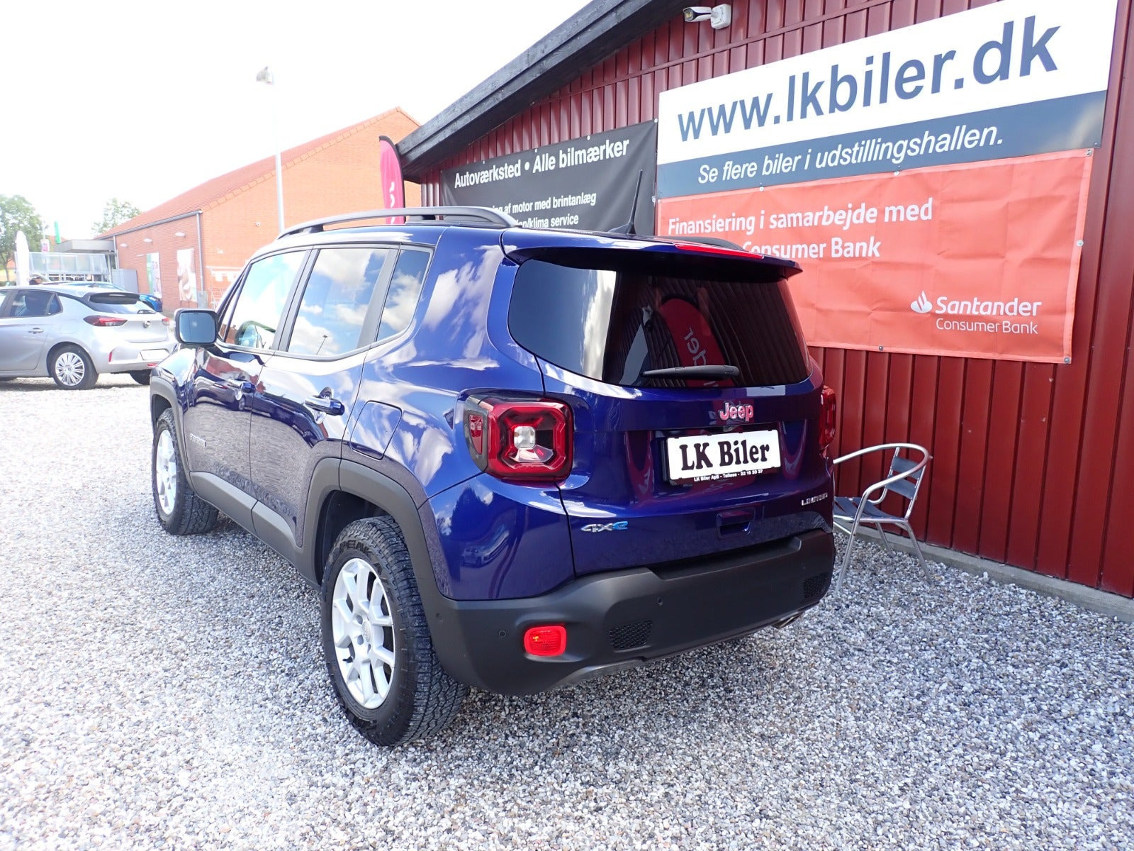 Blå Jeep Renegade fra 2020