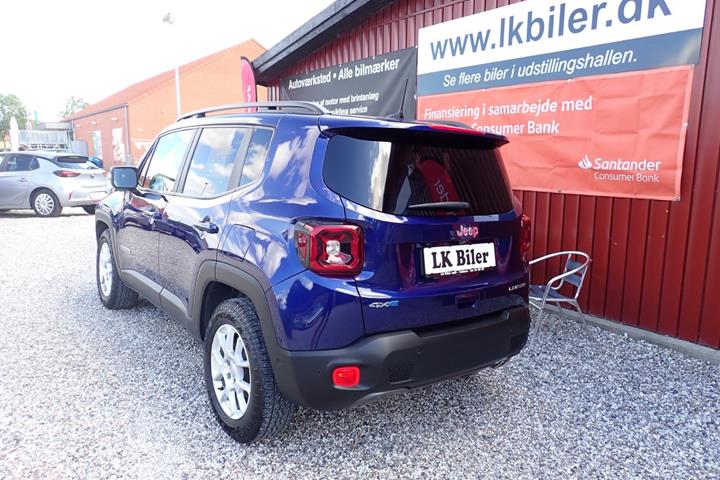 Blå Jeep Renegade fra 2020