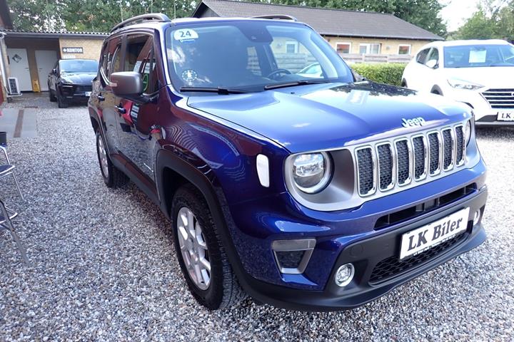 Blå Jeep Renegade fra 2020