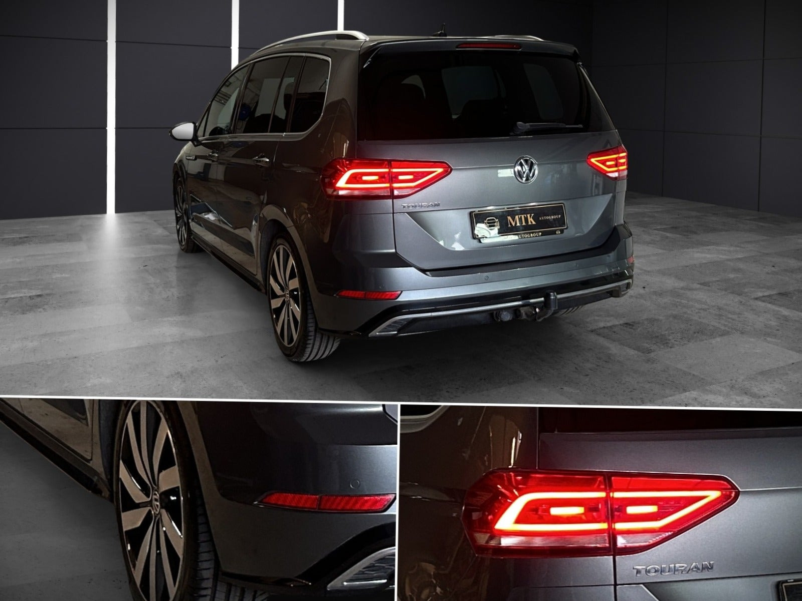 Grå VW Touran fra 2020
