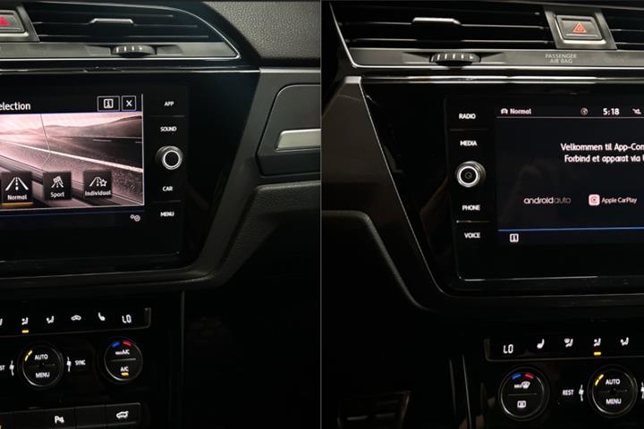 Grå VW Touran fra 2020
