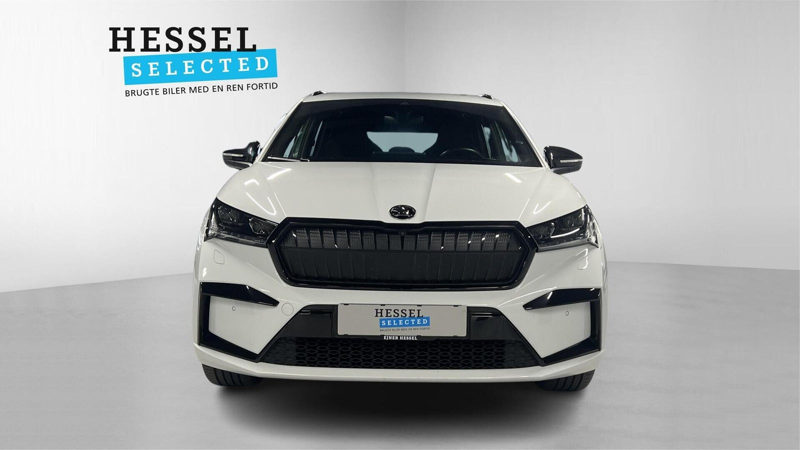 Hvid Skoda Enyaq fra 2022