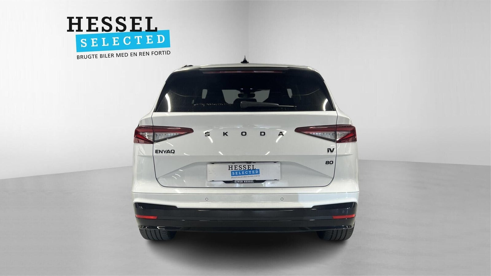 Hvid Skoda Enyaq fra 2022
