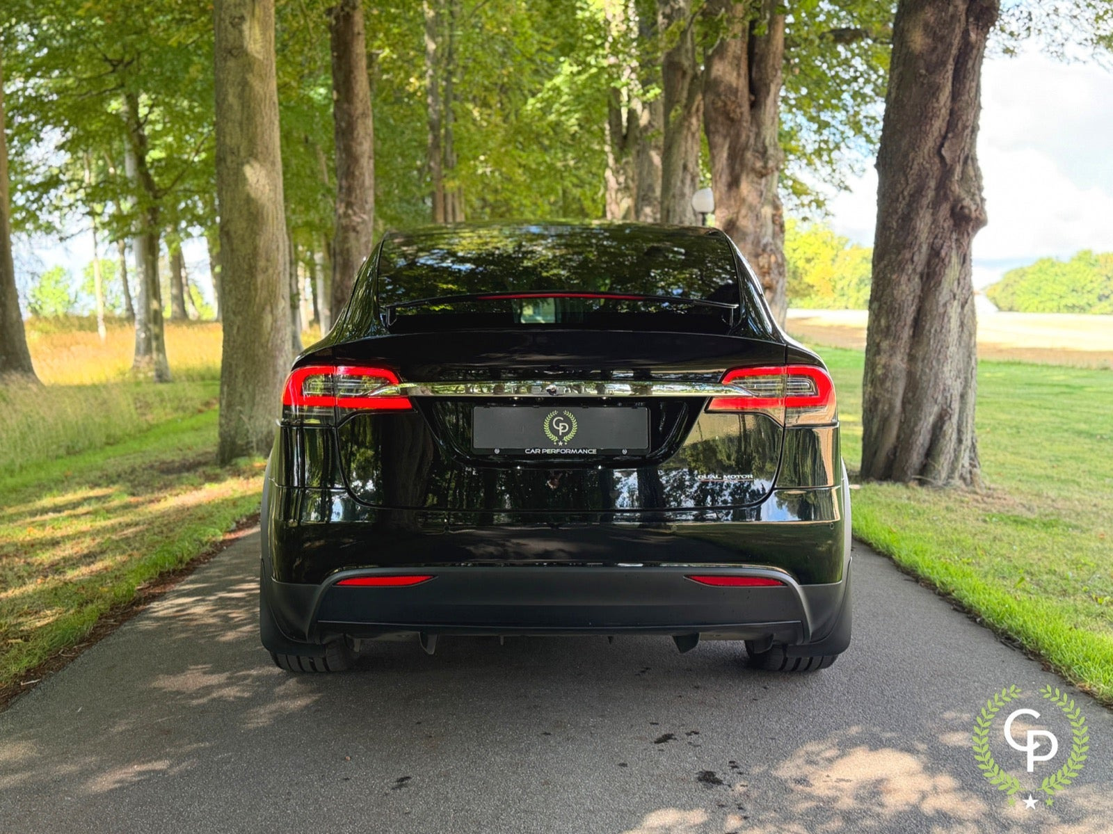 Sort Tesla Model X fra 2020