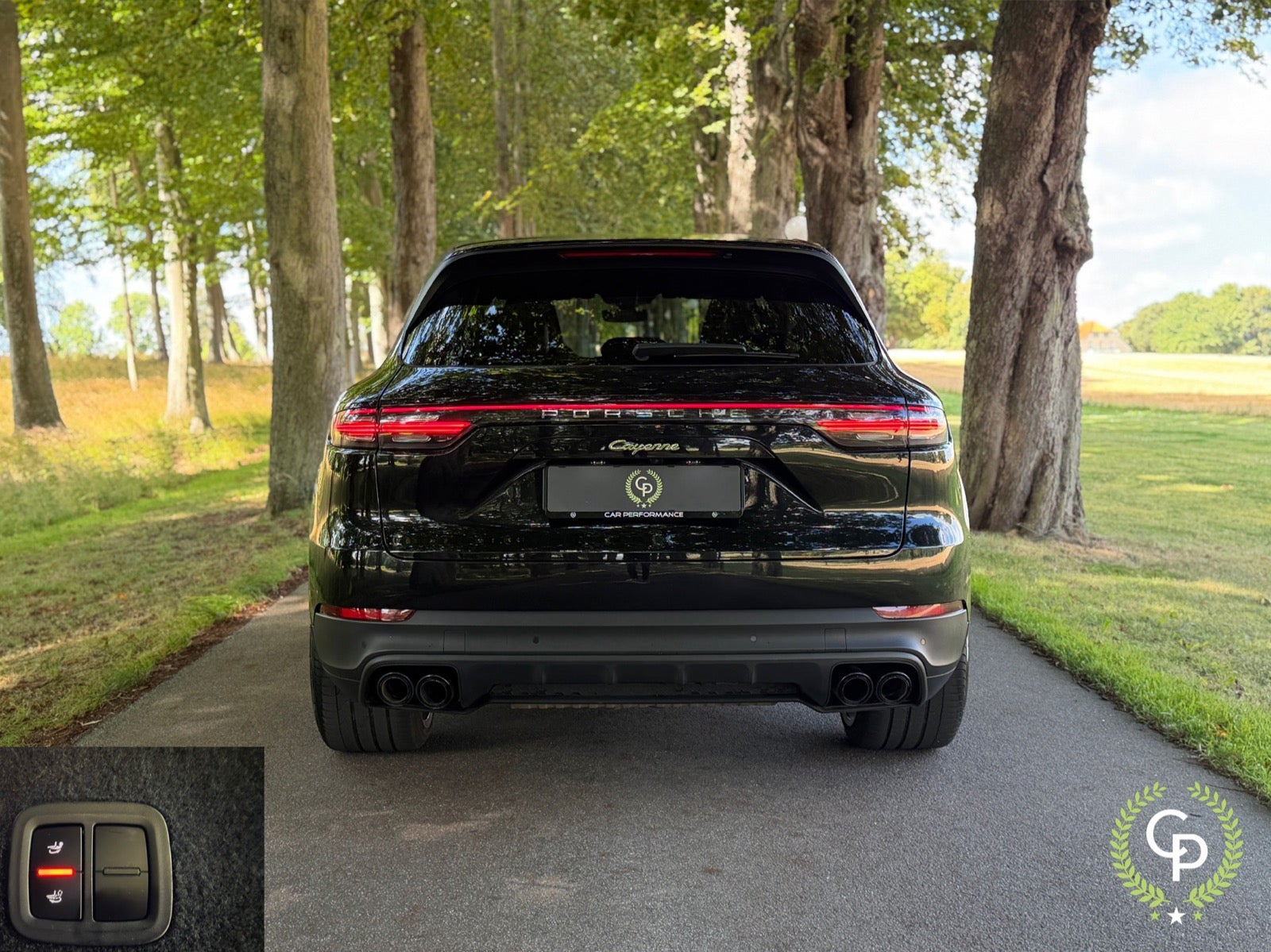 Sort Porsche Cayenne fra 2019