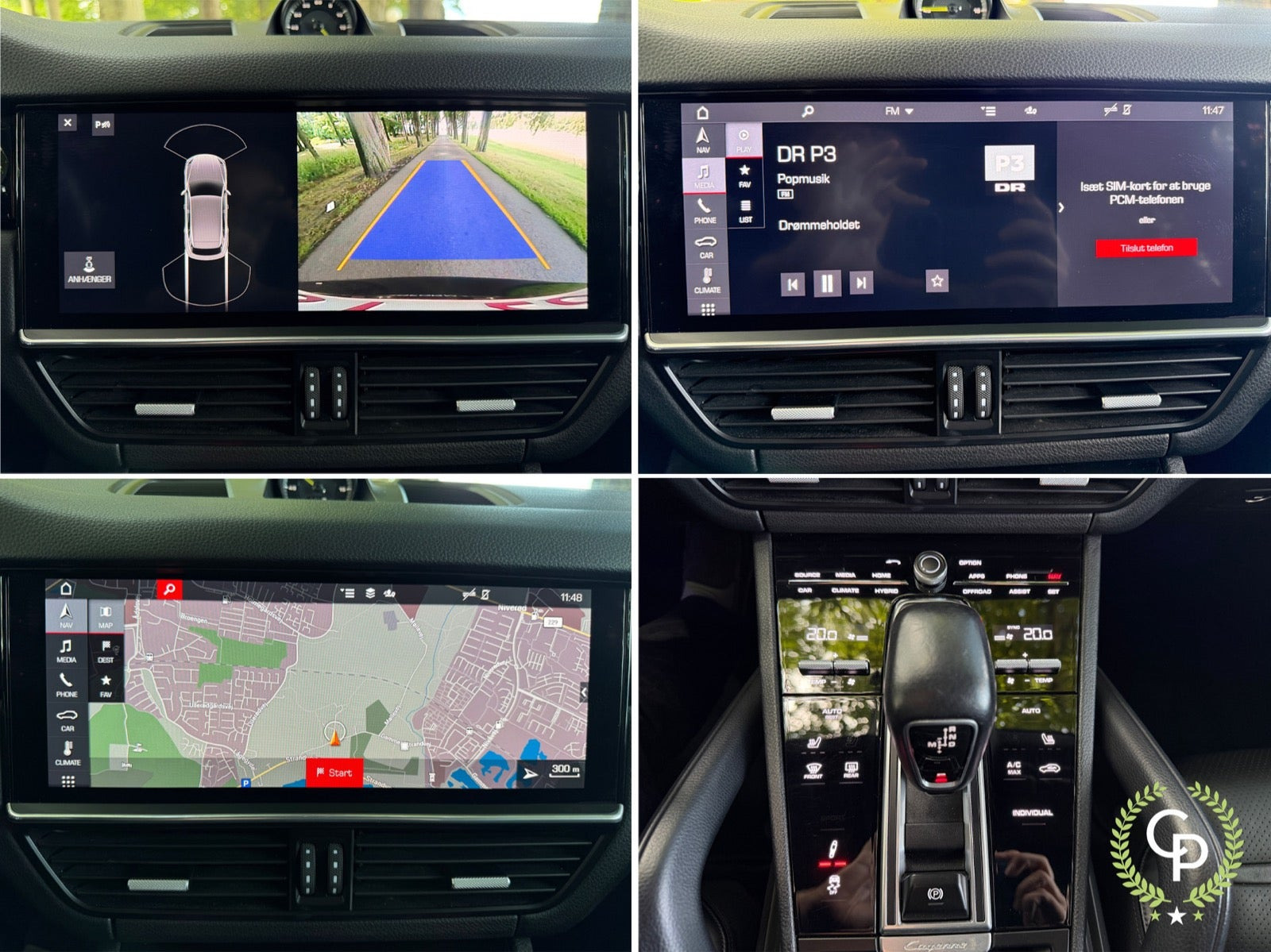 Sort Porsche Cayenne fra 2019