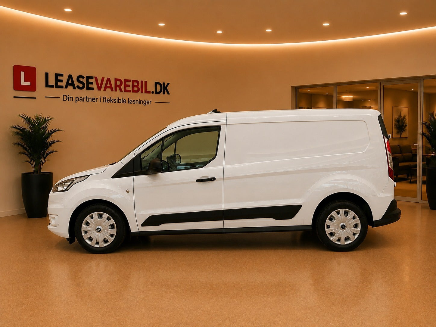 Hvid Ford Transit Connect fra 2020