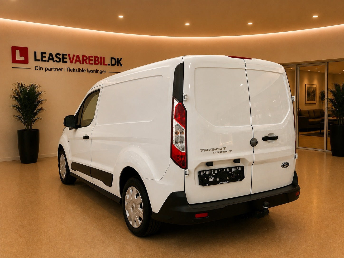 Hvid Ford Transit Connect fra 2020
