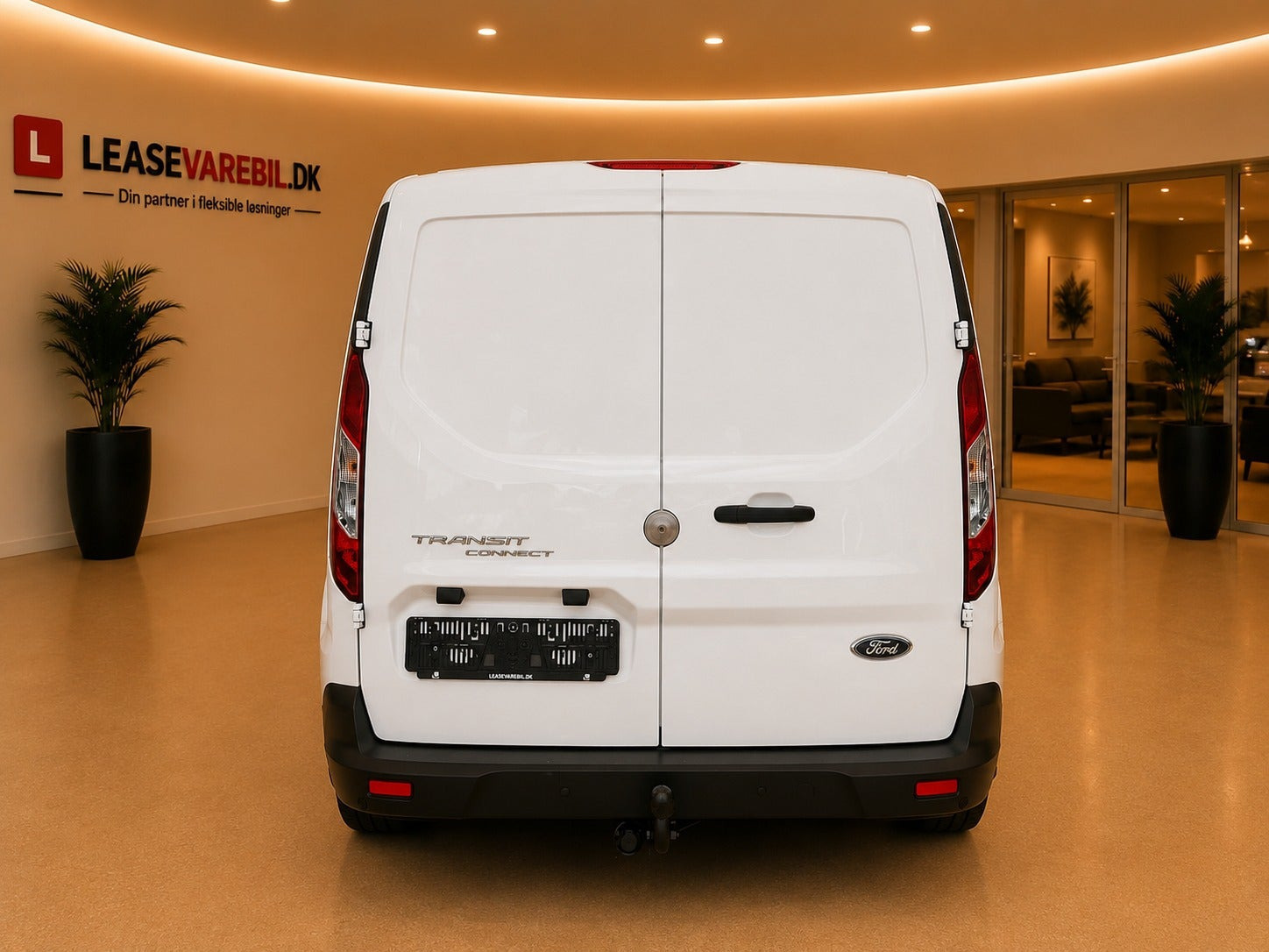 Hvid Ford Transit Connect fra 2020