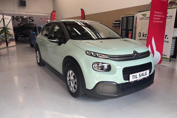Blå Citroën C3 fra 2020