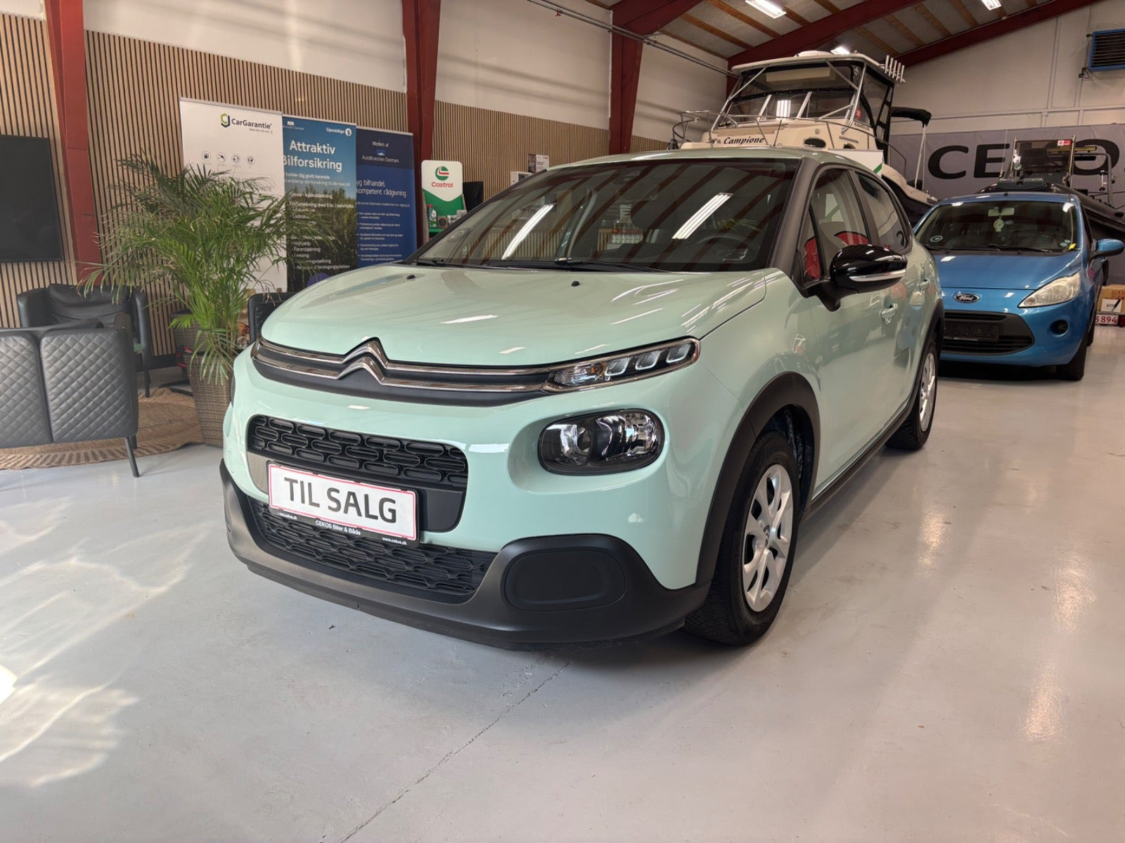 Blå Citroën C3 fra 2020