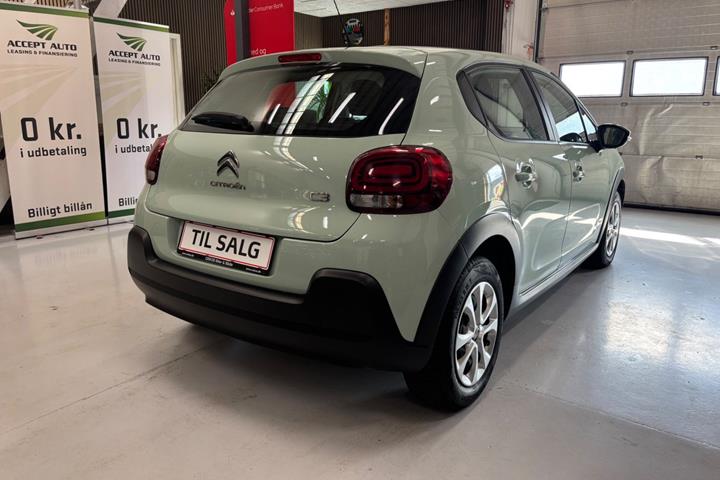 Blå Citroën C3 fra 2020