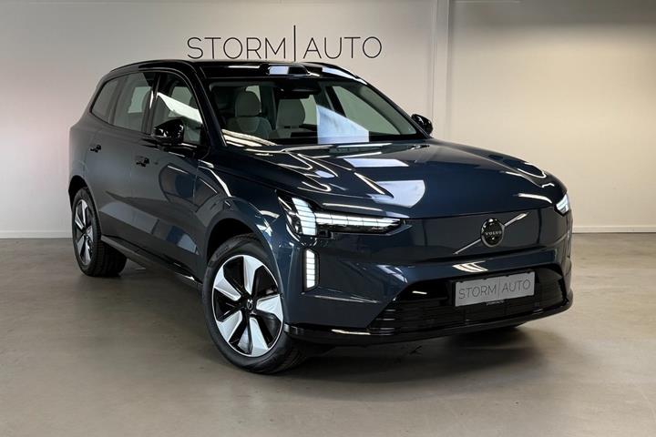 Blå Volvo EX90 fra 2025