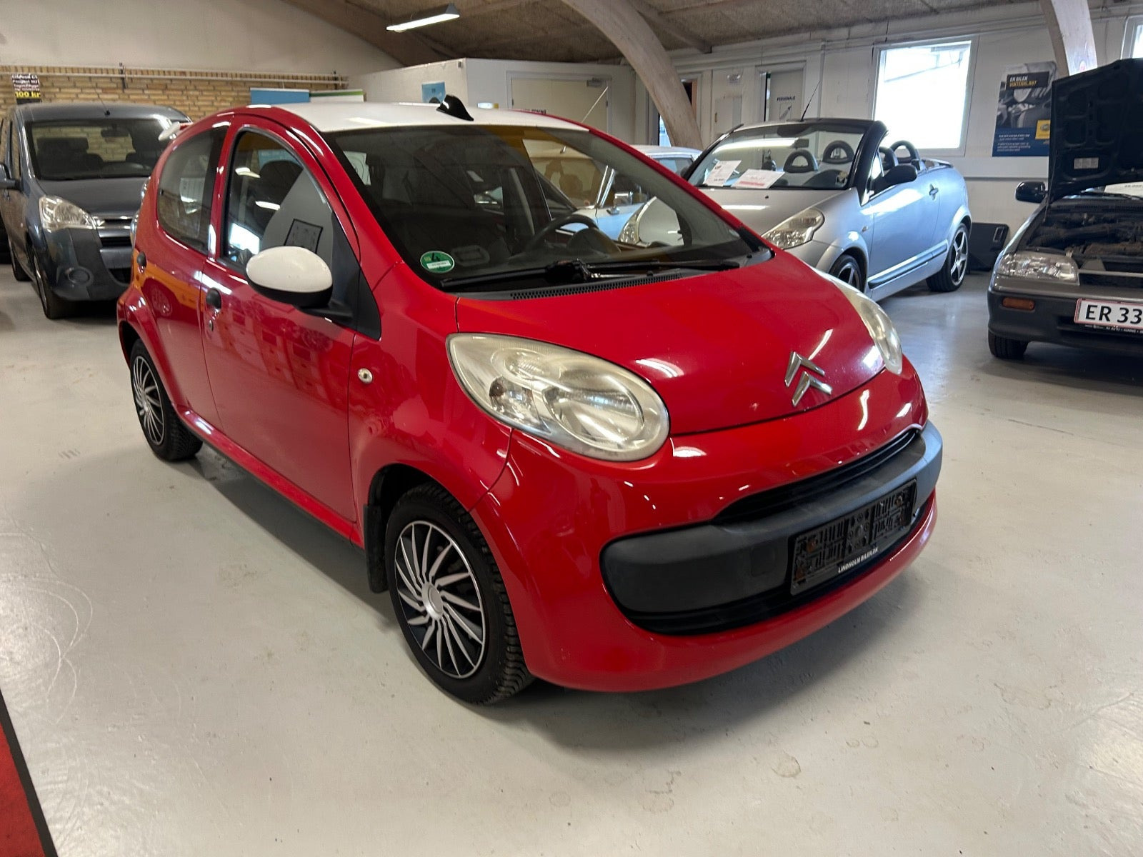Rød Citroën C1 fra 2006