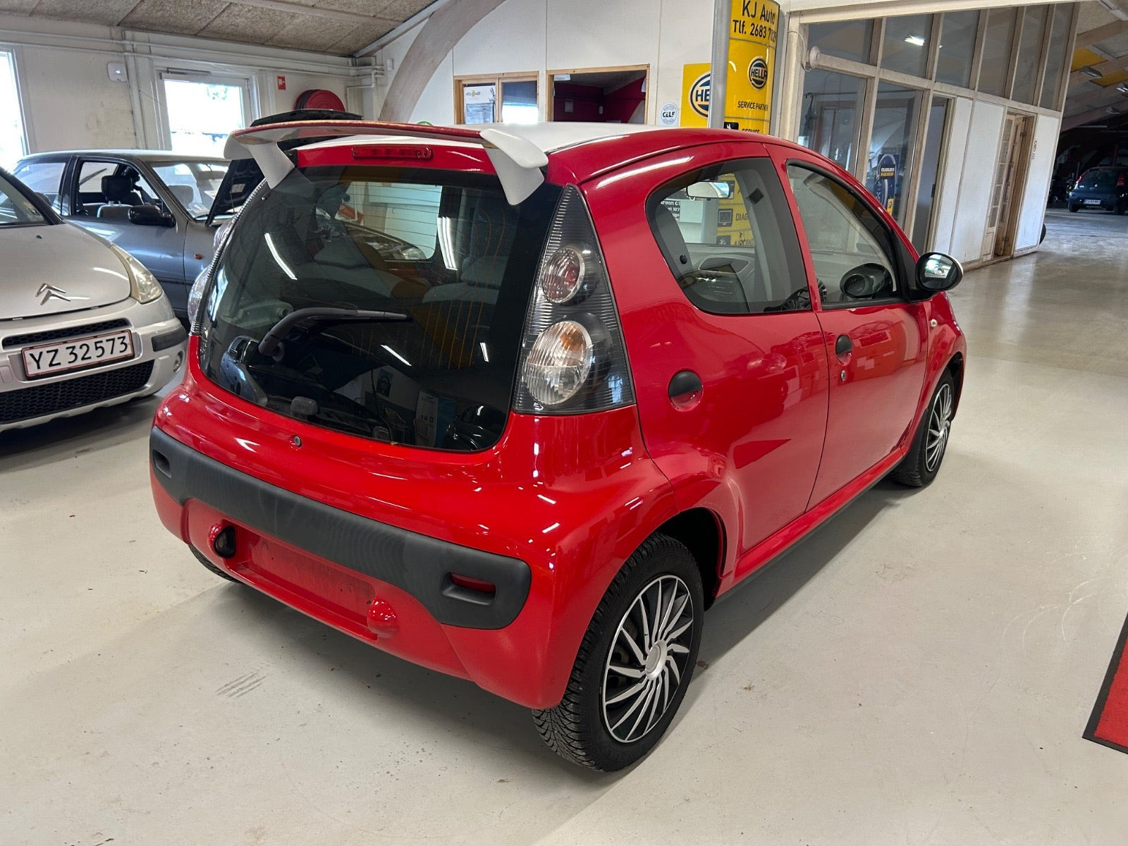 Rød Citroën C1 fra 2006