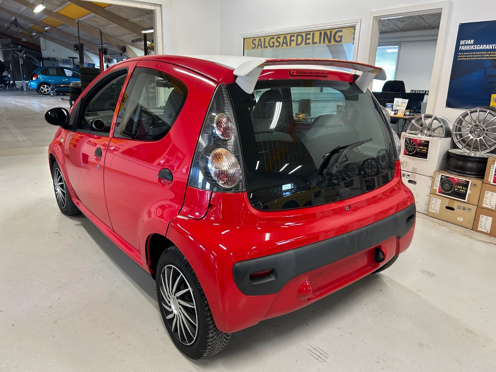 Rød Citroën C1 fra 2006