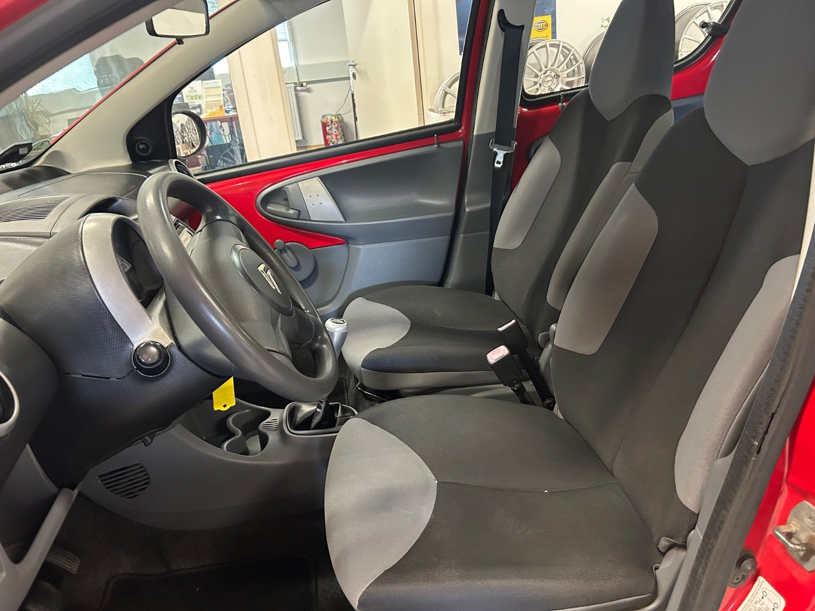 Rød Citroën C1 fra 2006