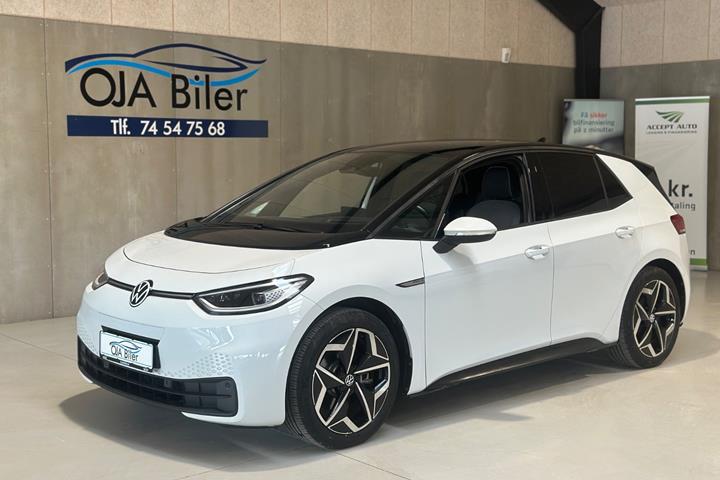 Hvid VW ID.3 fra 2021