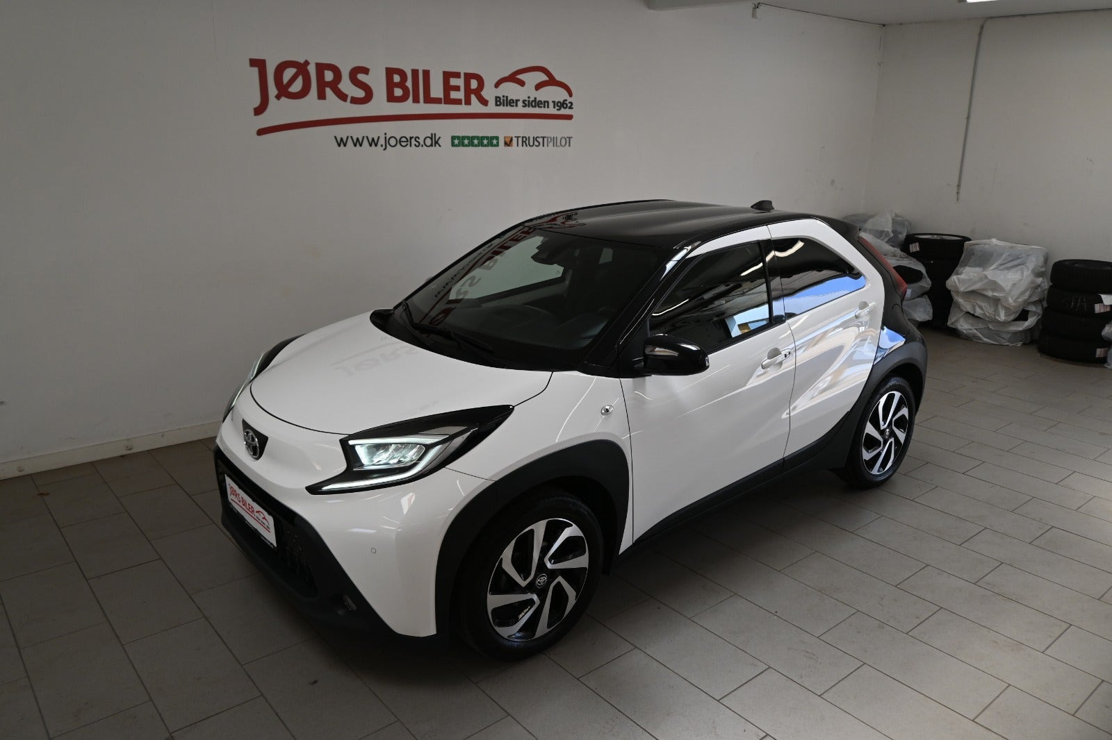 Hvid Toyota Aygo X fra 2023