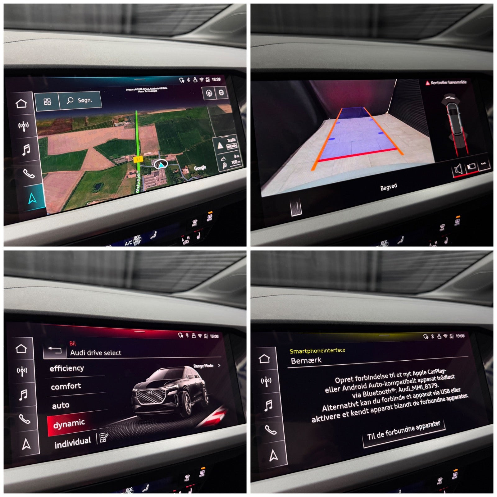 Grå Audi Q4 e-tron fra 2024