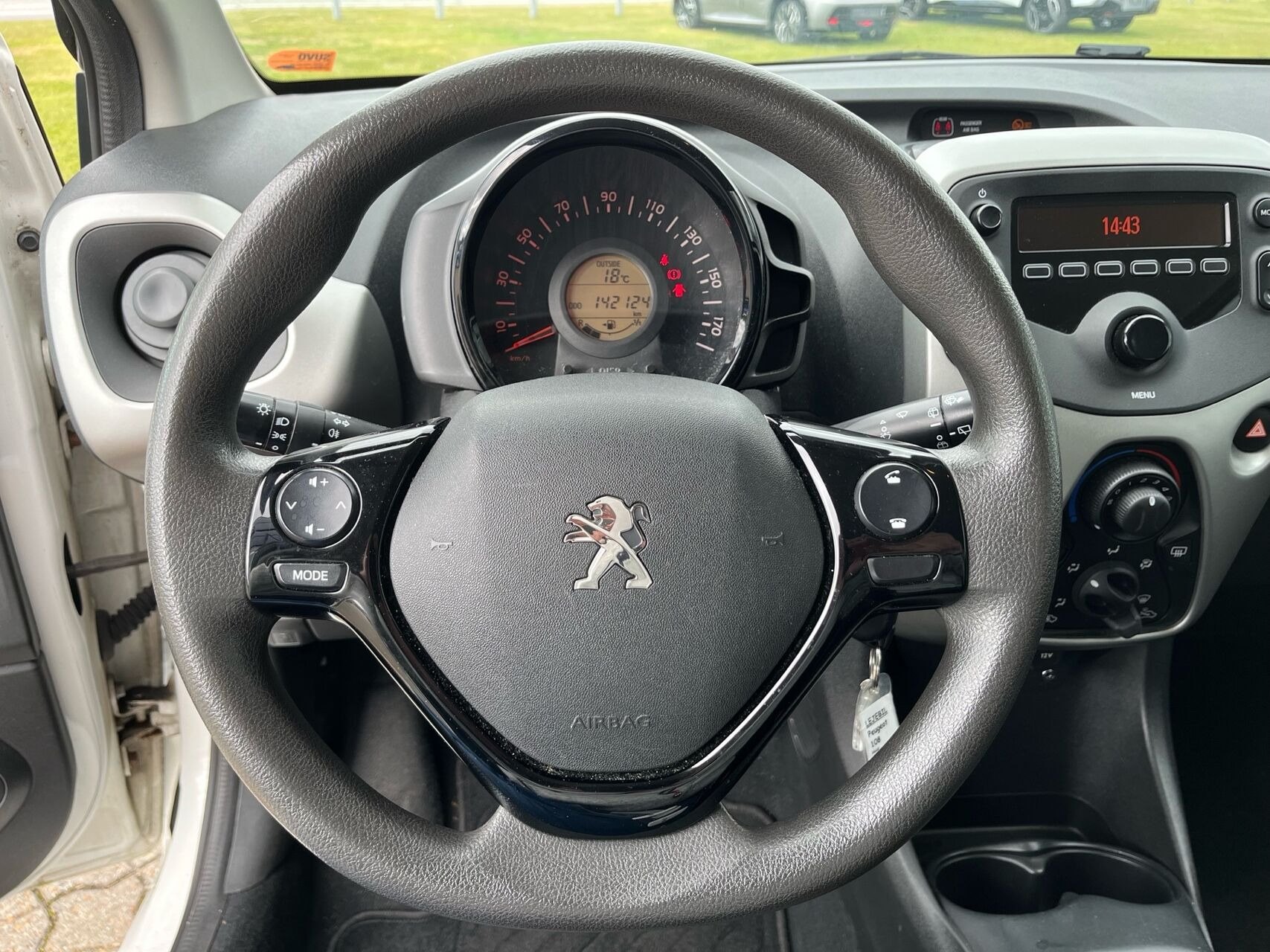 Hvid Peugeot 108 fra 2015