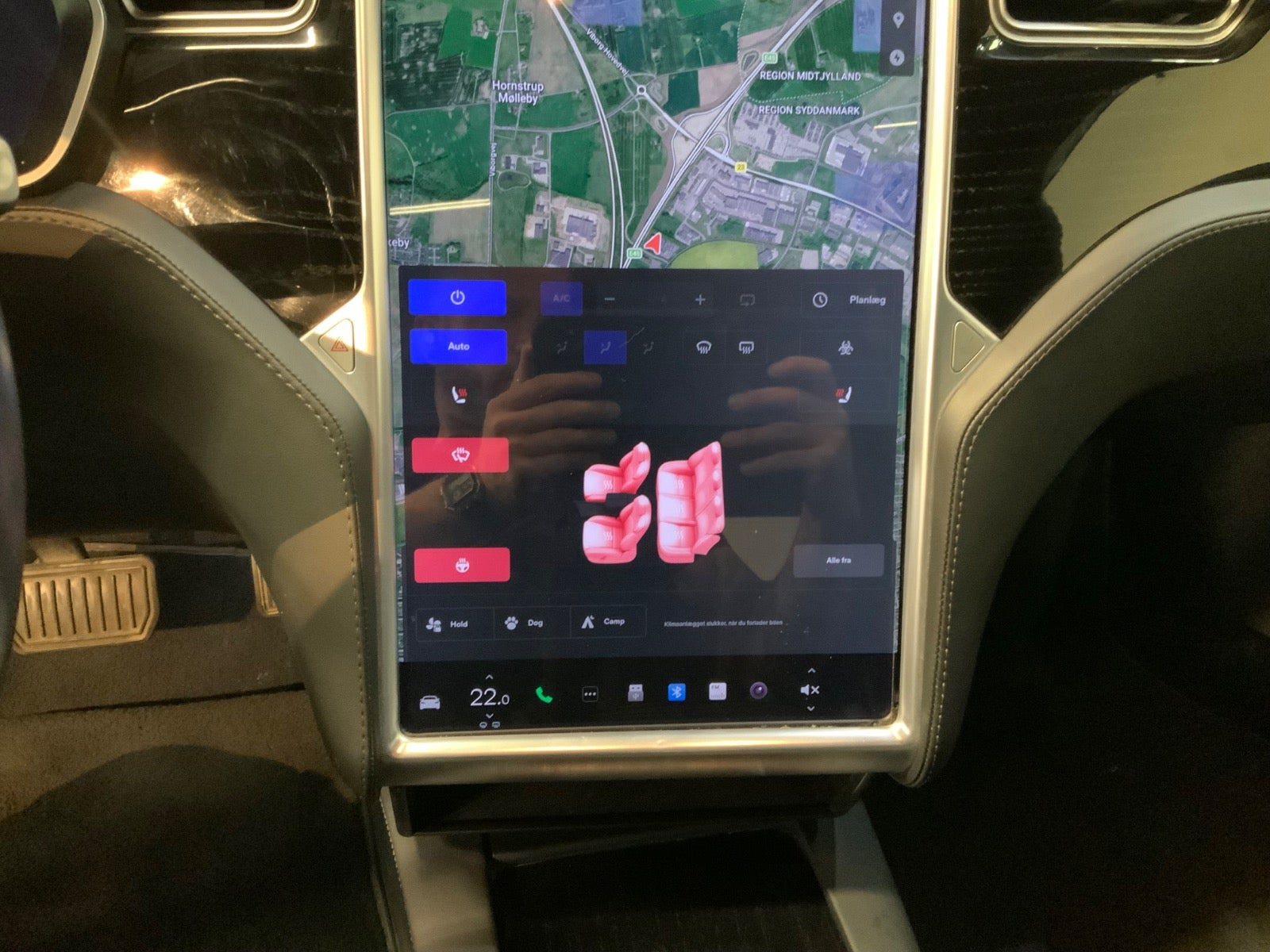 Grå Tesla Model S fra 2018