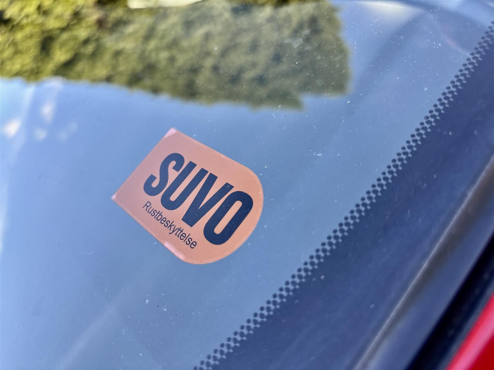 Rød Toyota Yaris fra 2015