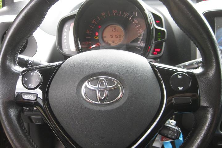 Sort Toyota Aygo fra 2017