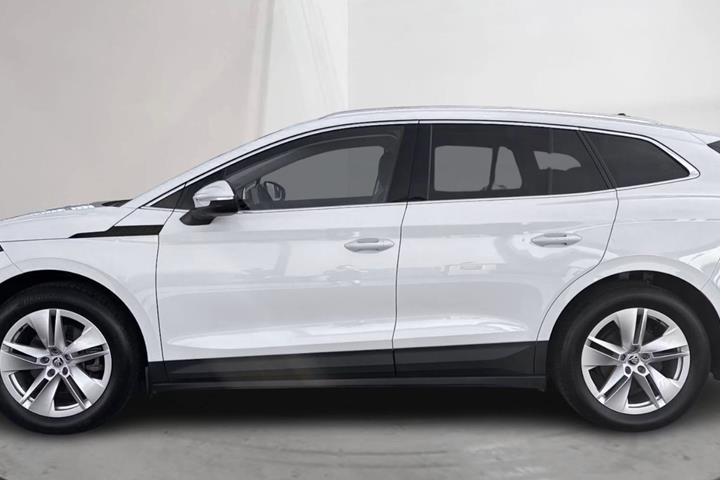 Hvid Skoda Enyaq fra 2023