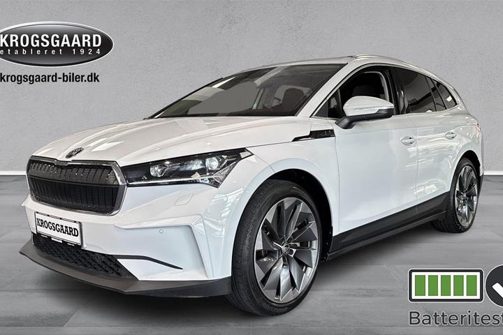 Hvid Skoda Enyaq fra 2021