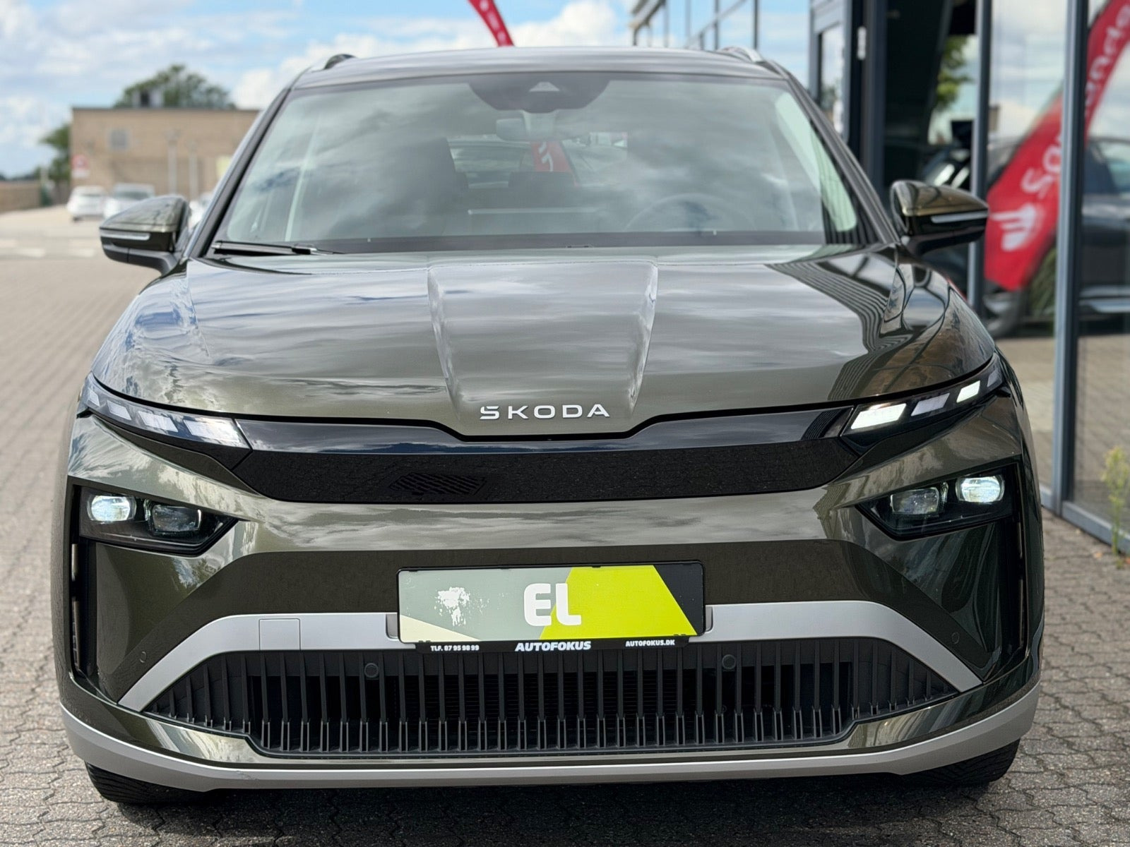 Grøn Skoda Enyaq fra 2025