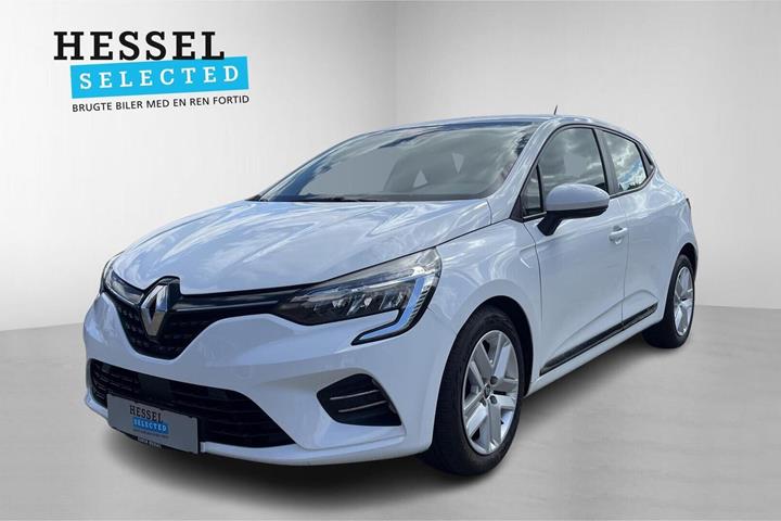 Hvid Renault Clio V fra 2022 set udefra