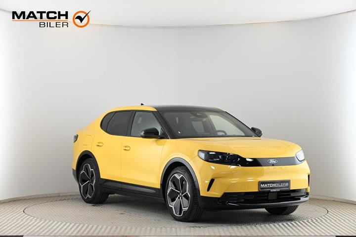 Gul Ford Capri fra 2025 set udefra