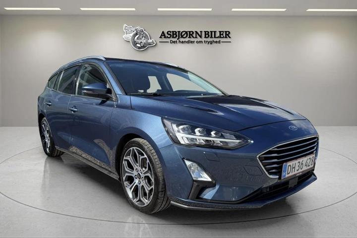 Blå Ford Focus fra 2020