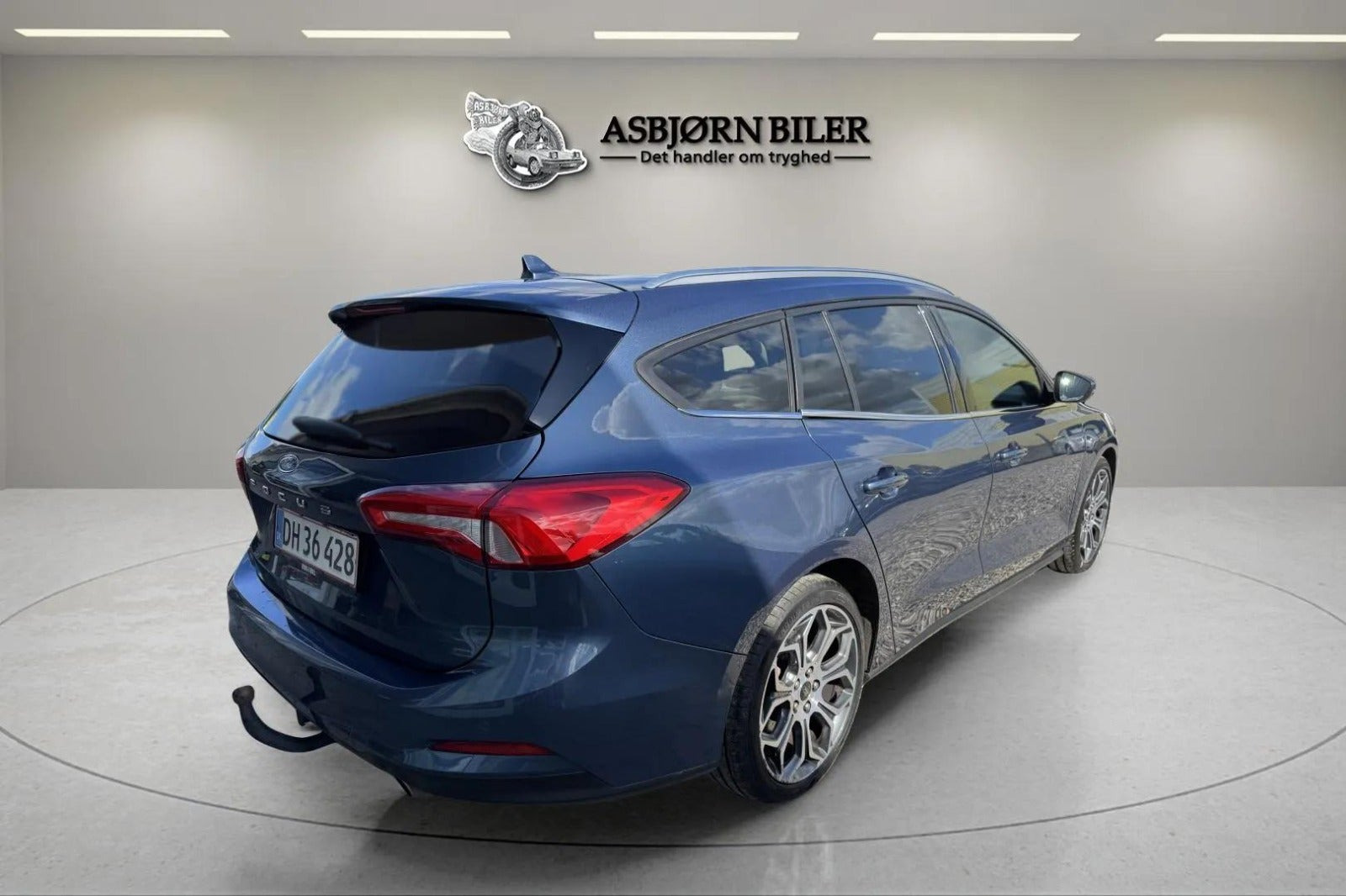 Blå Ford Focus fra 2020