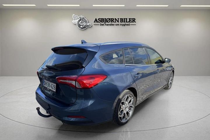 Blå Ford Focus fra 2020