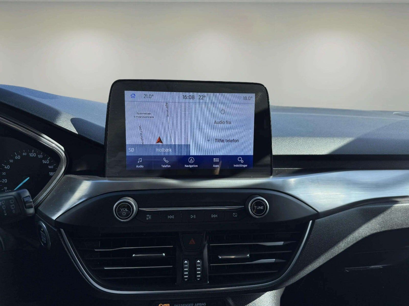 Blå Ford Focus fra 2020